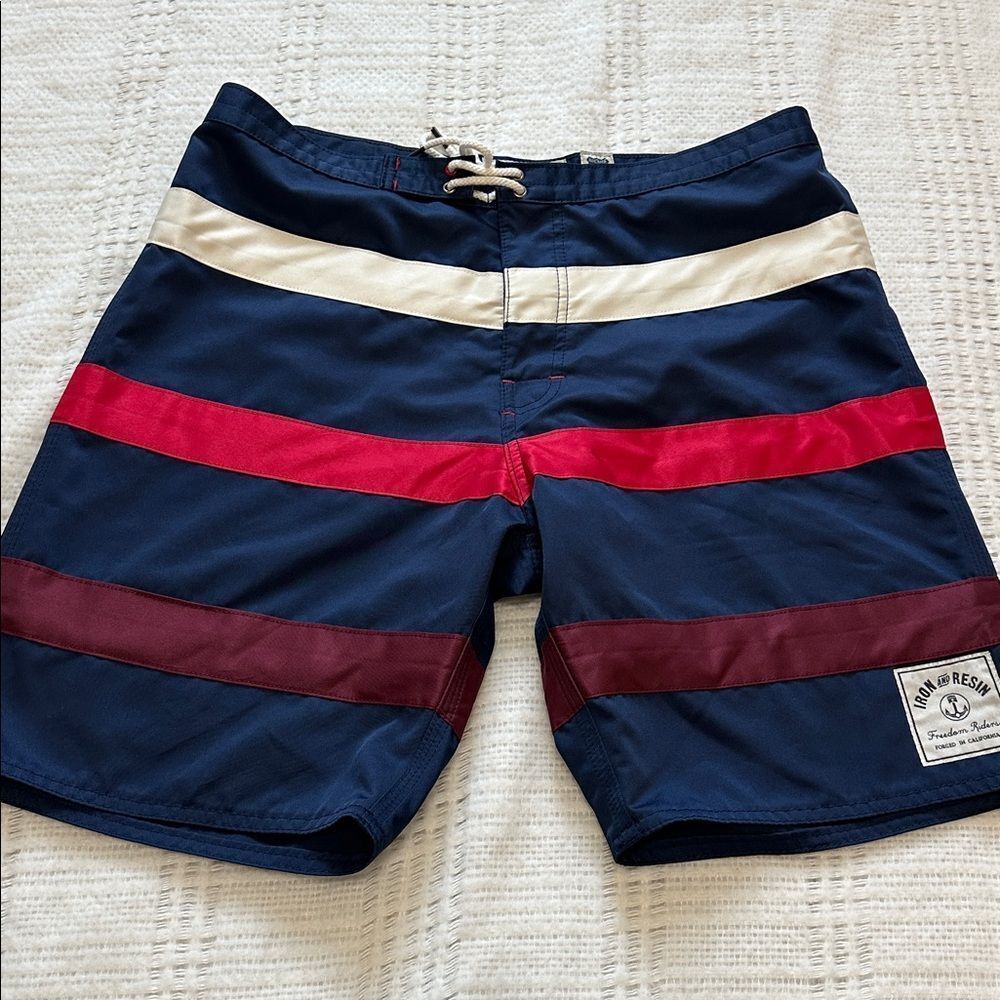 Iron & Resin USA Freedom Riders board shorts swim MENS